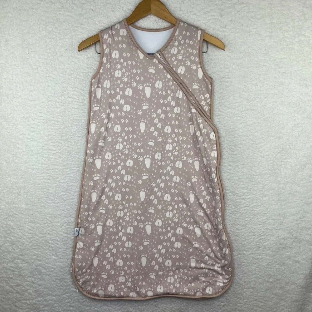 Copper Pearl Trek Sleep Bag Animal Tracks Wearable Blanket Mauve Neutral Large